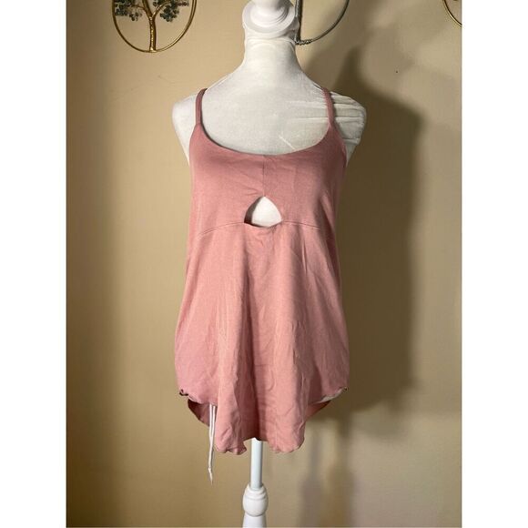 NWT! Chaser Dusty Pink Front Cut Out Cami Tank Top Medium - Picture 1 of 6
